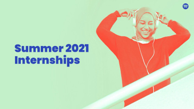 Spotify Summer 2021 Internships